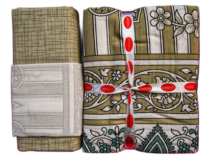 Lenjerie Poplin Vanilie Floral | Bumbac moale cu imprimeu