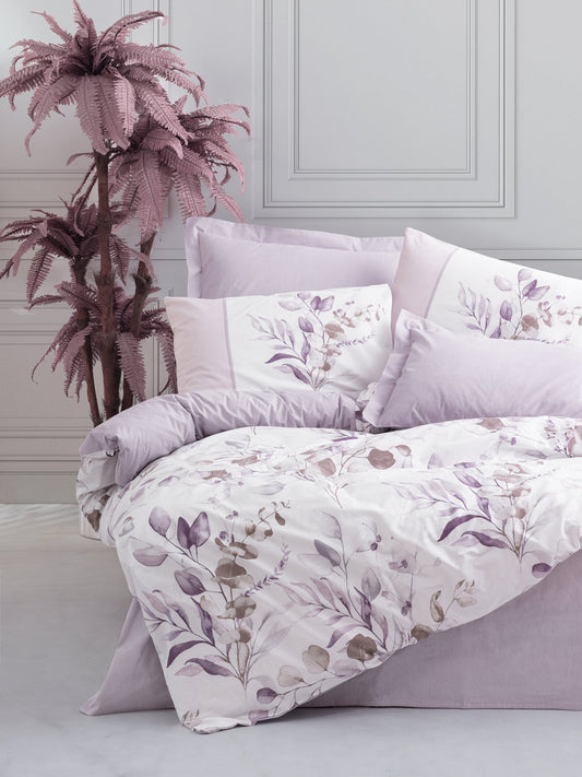 Lenjerie Satin Nadia Lila | Bumbac satinat violet elegant