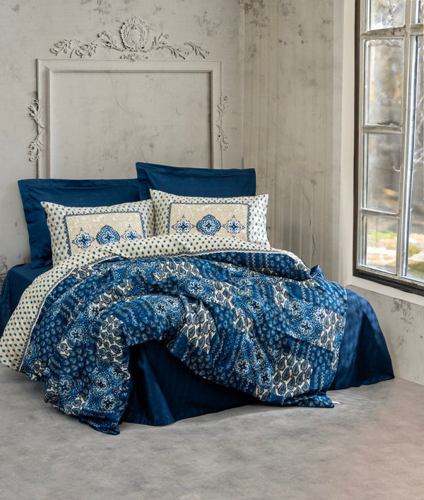 Lenjerie de Pat Satin Caribbean Royal Blue